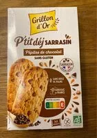 Mängden socker i P'tit dèj sarrasin Pépites de chocolat