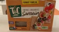 Mängden socker i Tartines craquantes Sarradin