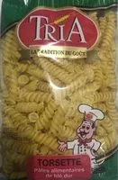 Mängden socker i Torsette - Pâtes alimentaires de blé dur