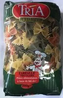 Mängden socker i Tria Farfalle tricolore