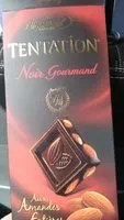 Mängden socker i Chocolat Tentation Noir Gourmand Amandes