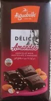 Mängden socker i Chocolat noir aux eclats d'amandes