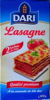 Mängden socker i Lasagne a la semoule de ble dur