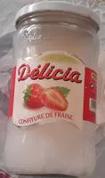 Mängden socker i Confiture de fraise