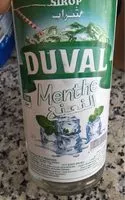 Mängden socker i Duval sirop de menthe 750 ML