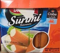 Mängden socker i Bâtonnets de surimi