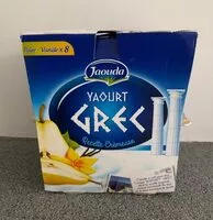Mängden socker i Yaourt grec poire vanille