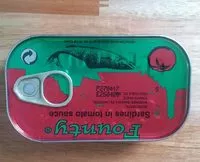 Mängden socker i Sardine in tomate sauce