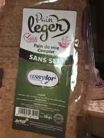 Mängden socker i Pain de mie complet sans sel