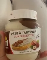 Mängden socker i Pâte a tartiner aux noisettes duo