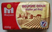 Mängden socker i Beurre doux 200g