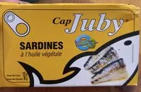 Mängden socker i Juby Sardines In Vegetable Oil125g