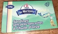 Mängden socker i Sardine sans peux sans arête à l'huile d'olive