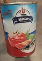 Mängden socker i Sardines à la sauce tomate