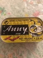 Mängden socker i Sardine a l'huile pimentée