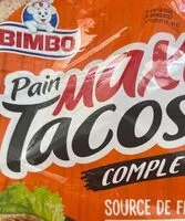 Mängden socker i Bimbo maxi tacos complet