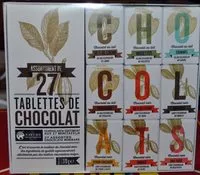 Mängden socker i Assortiment de 27 Tablettes de Chocolat