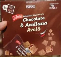 Mängden socker i Minis rellenos de chocolate y avellanas