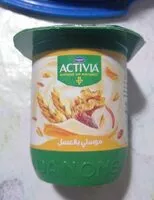 Mängden socker i Activia miel muesli