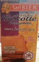 Mängden socker i Biscotte complète sans sel