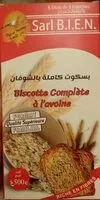 Mängden socker i Biscotte complète a l'avoine