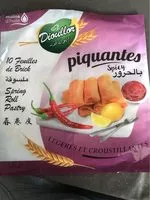 Mängden socker i Feuilles de brick piquantes