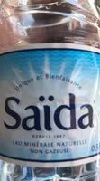 Mängden socker i Saida Eau Minérale Naturelle Non Gazeuse