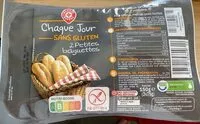 Mängden socker i 2 petites baguettes