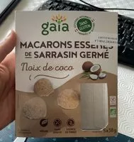 Mängden socker i Macarons essenes de sarrasin germé noix de coco