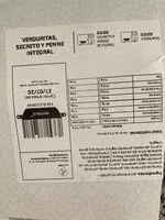 Mängden socker i Verduritas, secreto y penne integral