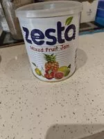 Mängden socker i Zesta Mixed fruit Jam