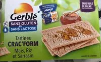 Mängden socker i Tartines Crac'form à la farine d'avoine et de riz complets