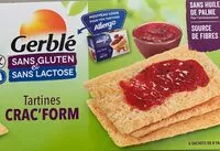 Mängden socker i Tartines crac form
