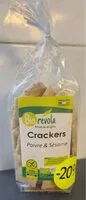Mängden socker i Crackers poivre & sesame
