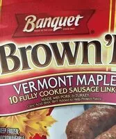 Mängden socker i Sausage, Vermont maple