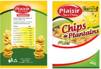 Mängden socker i PLAISIR CHIPS DE PLANTAIN MURE