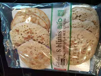 Mängden socker i 8 blinis sarrasin & blé tendre