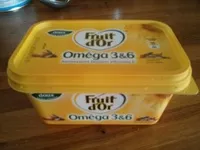 Mängden socker i Fruit d'Or Oméga 3&6 doux (60% MG) Tartine et Cuisson - Unilever