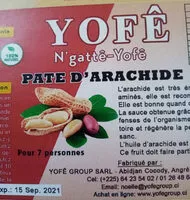 Mängden socker i pâte d'arachide Yofê