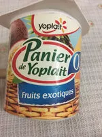 Mängden socker i Panier de Yoplait fruits exotiques 0% mat gr