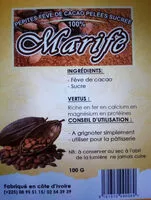 Mängden socker i Marifè fève de cacao sucrée
