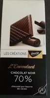 Mängden socker i Chocolat noir 70% Les créations Ivoria - l'envoutant