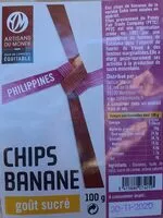 Mängden socker i Chips banane