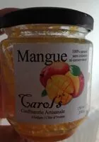 Mängden socker i Confiture de mangue