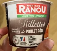 Mängden socker i Rillettes de poulet rôti