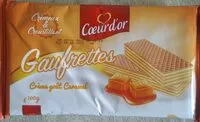 Mängden socker i Gaufrettes crème goût Caramel