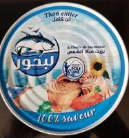 Mängden socker i Lebhour thon entier à l'huile de tournesol