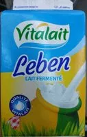 Mängden socker i Leben (lait fermenté)