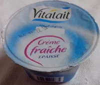 Mängden socker i Crème fraîche épaisse