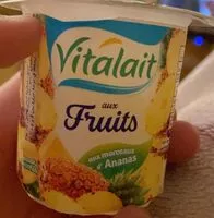 Mängden socker i Vitalait aux Fruit aux morceaux d’ananas